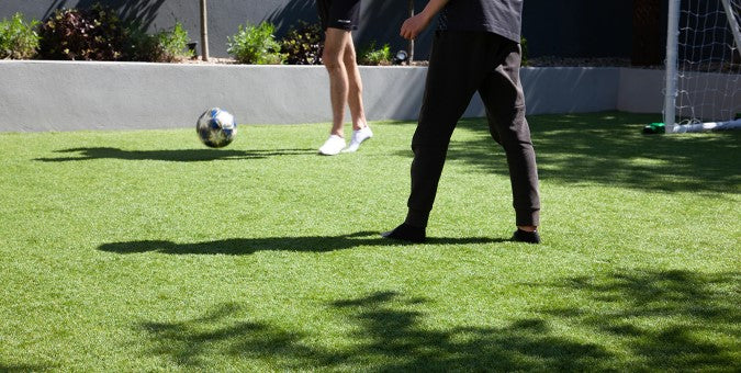 kunstgras tuin voetbal